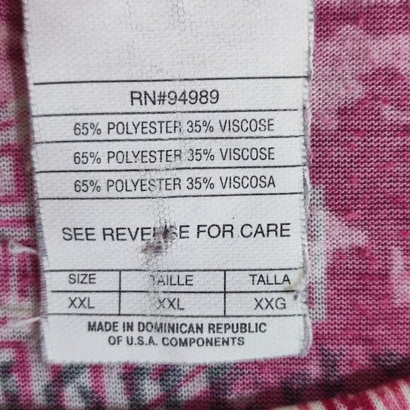 Harley-Davidson T-shirt women's size XXL pink with white graphic design slim fit - Picture 6 of 8